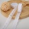 HERZWILD 32.8 Yards White Sewing Lace Ribbon by The Yard Cotton Lace Ribbon White Vintage Decorative Lace Trim Crochet Decorative Lace Fabric for Sewing Crafts Wedding Decoration(30m/W)